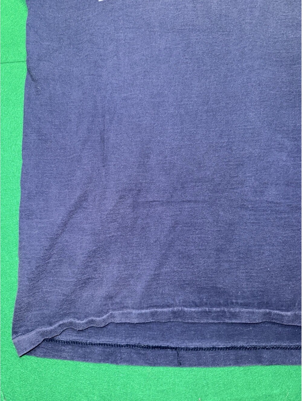 Vintage 80s 90s Wilson Athleticwear T Shirt Spellout Navy Blue Made in USA Large - Picture 11 of 16